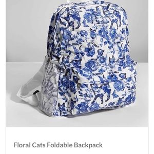 NWT Backpack with Cat Pattern